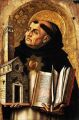 Depiction of St. Thomas Aquinas from the Demidoff Altarpiece by Carlo Crivelli.