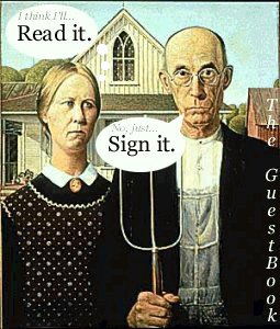 The GuestBook: American Gothic by Grant Woods